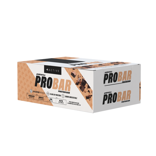 4Active Barra de Proteína Doble Chocolate | 16 unidades · 15g Proteína · Snack Fitness