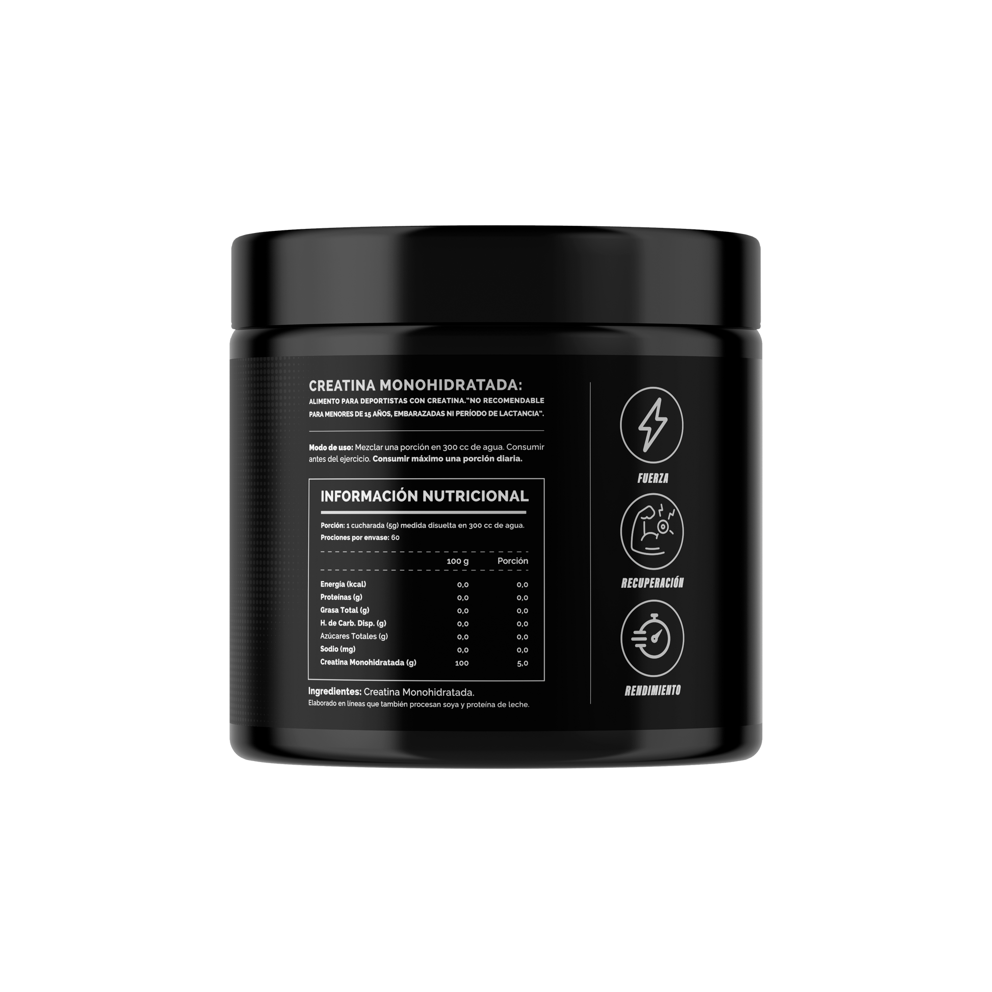 100% Pure Creatine Monohydrate 300 grs