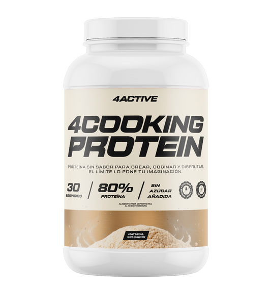 4Active 4Cooking | 30 Servicios · 80% Proteína · 24gr Proteína · 900 grs