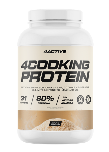 4Active 4Cooking | 31 Servicios · 80% Proteína · 26gr Proteína · 1000 grs