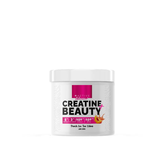 4Active Creatina + Colágeno Mujer Peach Ice Tea | 30 Servicios · 5g por porción · Fuerza y Belleza