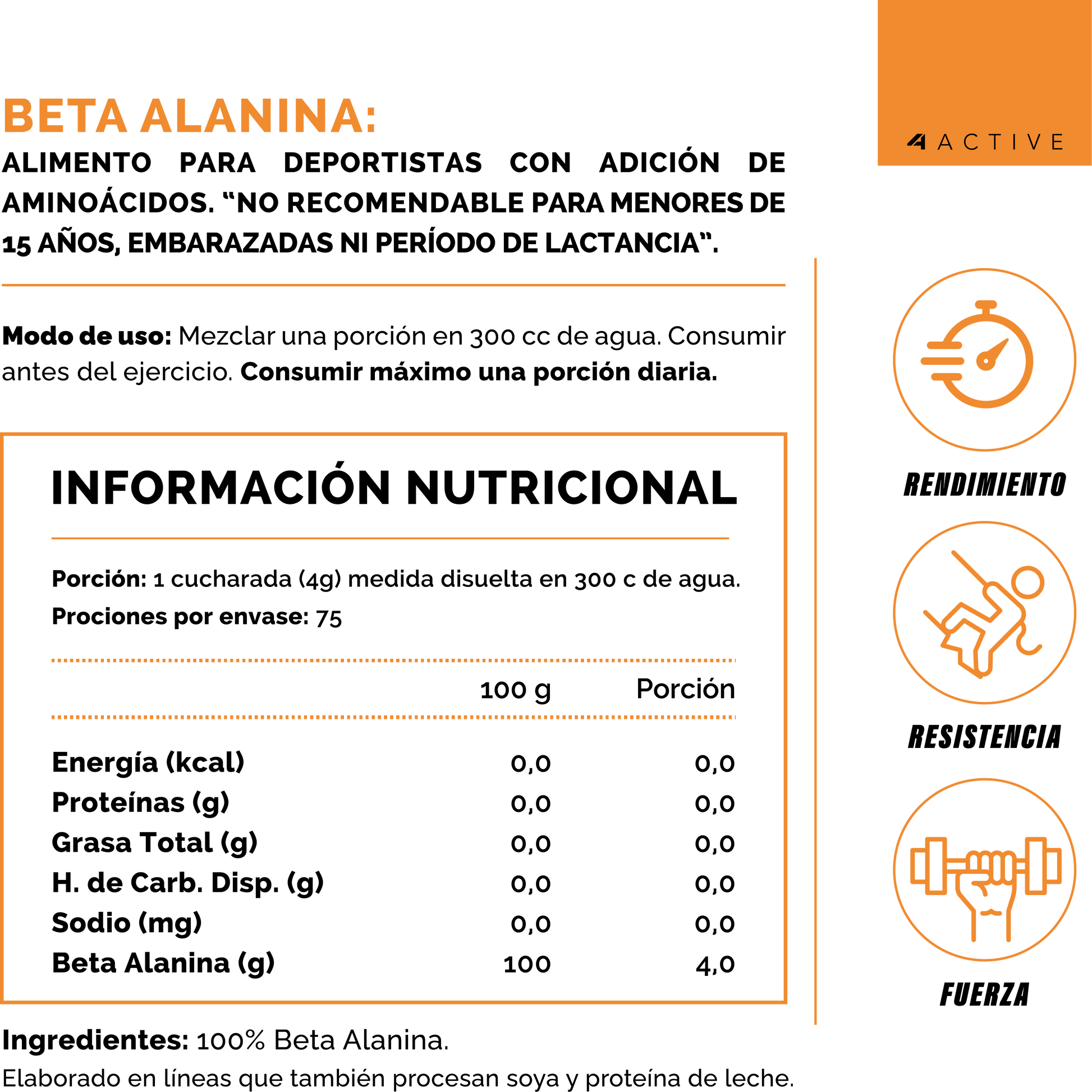 100% Beta Alanine