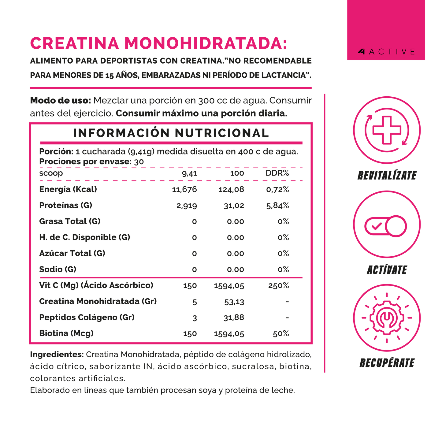 Creatine + Beauty Women Blue Berry Vibes