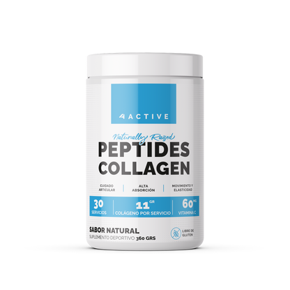 4Active Colágeno Hidrolizado en Polvo | 30 Servicios · 11g Colágeno · Piel, Cabello y Articulaciones