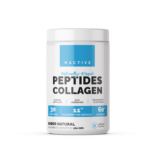 4Active Colágeno Hidrolizado en Polvo | 30 Servicios · 11g Colágeno · Piel, Cabello y Articulaciones