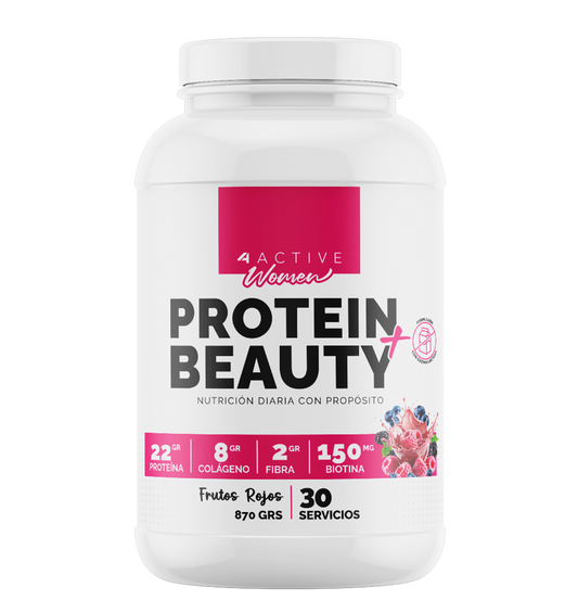 4Active Protein Beauty+ Proteína 870g | 30 Servicios · 22g Proteína · Recuperación
