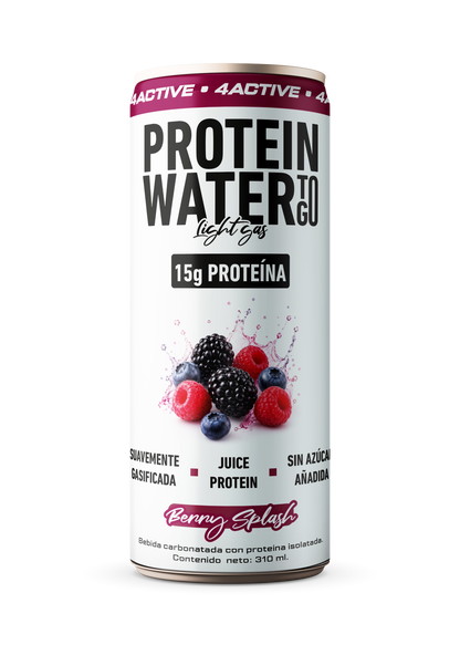 4Active Protein Water To Go Light Gas 15g Proteína 310 ml | Bebida Proteica