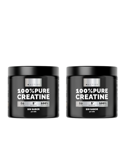 Pack 2x Creatina Monohidratada 300g | 120 Servicios · 5g por porción · Ahorro y Rendimiento