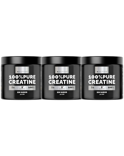 Pack 3x Creatina Monohidratada 300g | 180 Servicios · 5g por porción · Máximo Ahorro