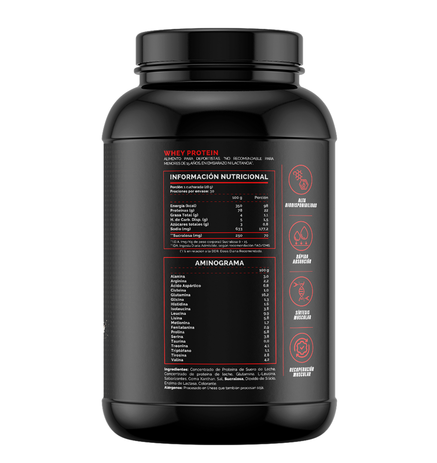 Whey Protein 2 Kg + Creatina 300 gramos + Shaker 4active